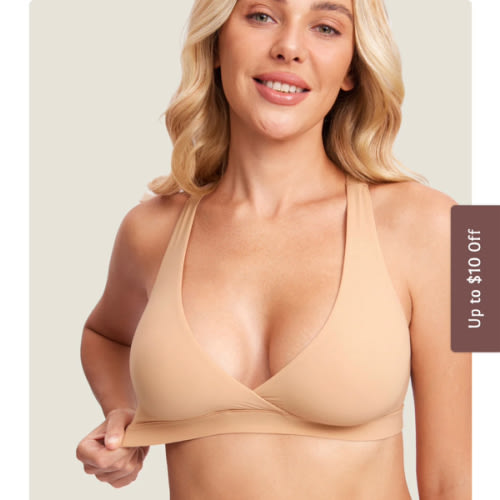 Inbarely® Crossover Racerback Nursing Bra