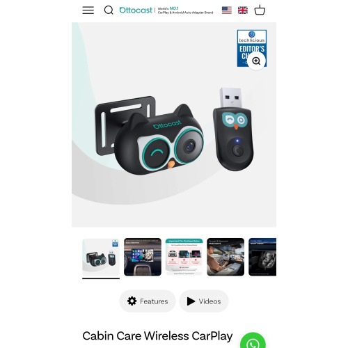 Cabin Care Wireless CarPlay Adapter