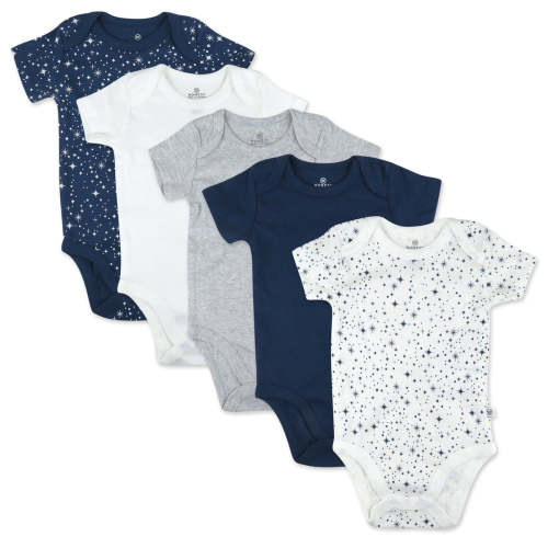 5-Pack Organic Cotton Short Sleeve Bodysuits – Honest Baby Clothing