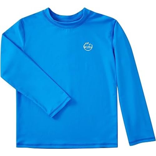 Willit Boys Rash Guard Swim Shirt Baby/Toddler Long Sleeve UPF 50+ Sun Protection SPF Quick Dry Shirt