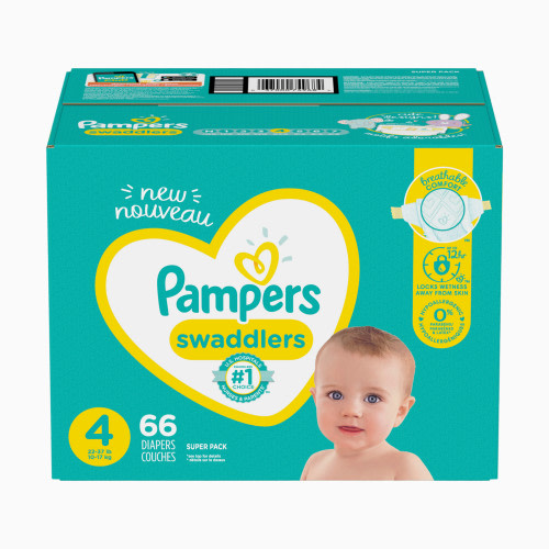 Size Four 66 count - Pampers Swaddlers