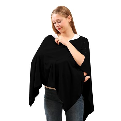 Nursing Cover for Breastfeeding- Viscose from Bamboo Ribbed Covers for Baby Breast Feeding, Full Coverage Privacy, Soft & Breathable Nursing Covers, Multi-Use Shawl Car Seat Cover