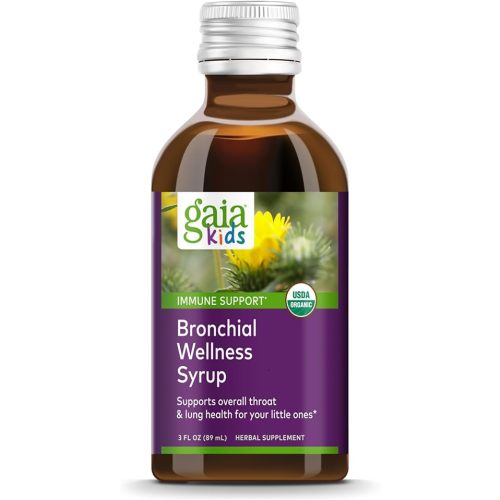 Gaia Herbs, Bronchial Wellness for Kids Organic, 3 Fl Oz