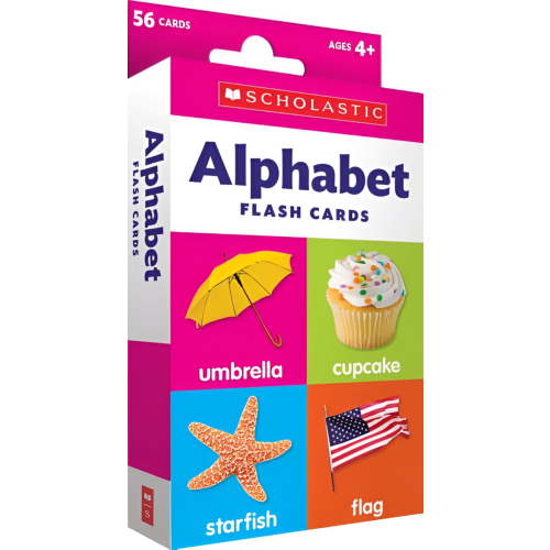 Scholastic, Flash Cards, Alphabet, 56 cards with activity tips