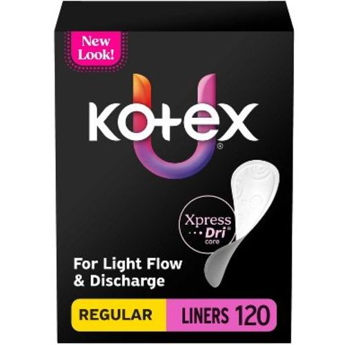 Kotex Regular Liners - 120ct