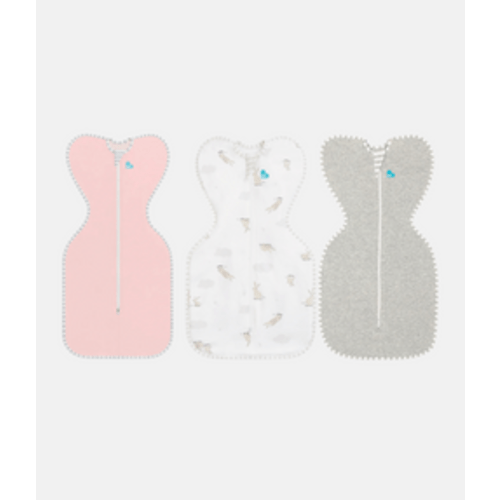Swaddle Up™ Starter Bundle 1.0 TOG Dusty Pink Cloud Bunnies Grey – Love to Dream AU