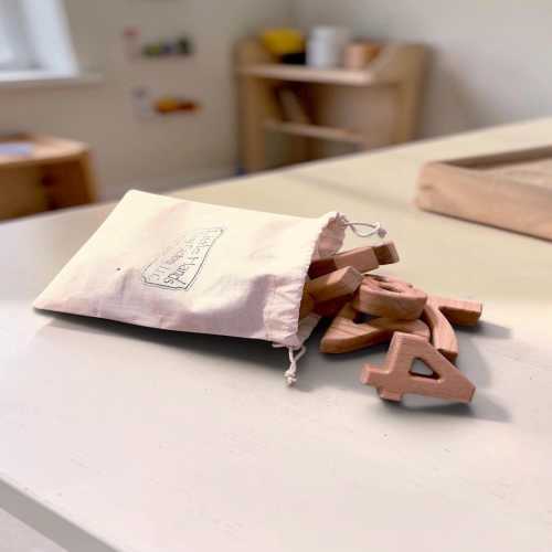 Bag O' Numbers: crafted from Beechwood