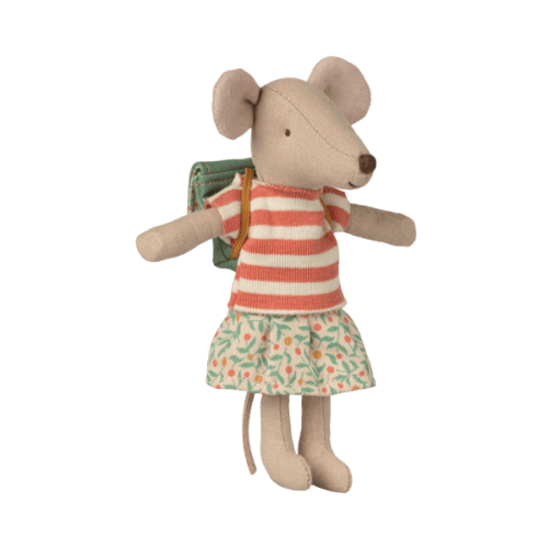 Tricycle mouse, Big sister - Green - Maileg USA