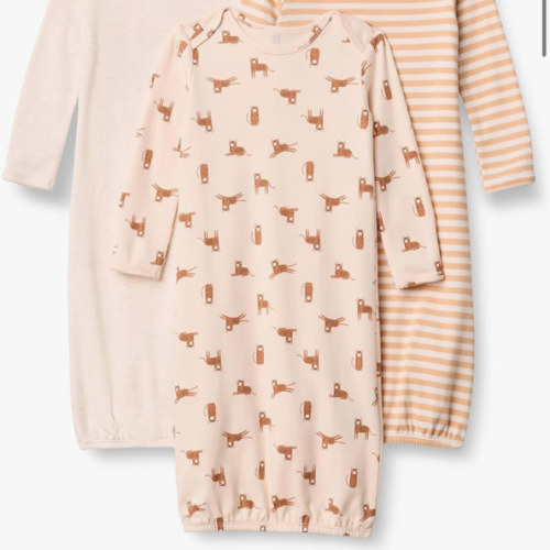 Amazon Essentials Unisex Babies' Long Sleeve Cotton Sleeper Gown