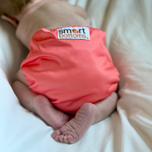 Organic Cotton All-in-One Cloth Diaper – Salmon | Smart Bottoms