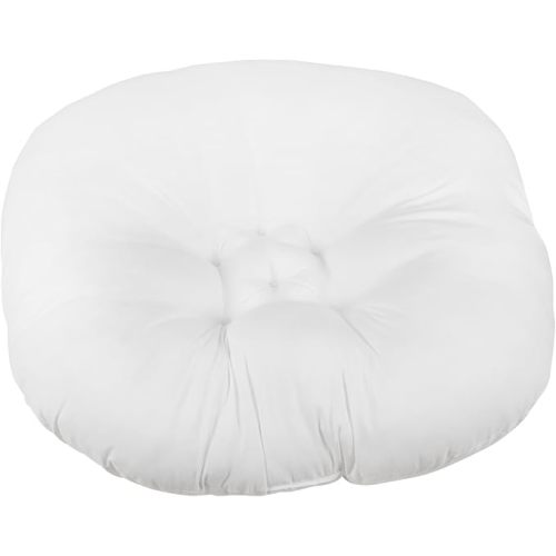 Cotton Newborn Lounger Cover, Removable Cover with Hidden Zipper Soft Baby Lounger Cover Round Lounger Slipcover for Infant Lounger Pillow (Filler)