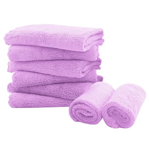 Spotted Play 8 Pack Large Burp Cloths for Baby - 20" by 10" Ultra Absorbent Burping Cloth, Baby Washcloths, Newborn Towel - Milk Spit Up Rags - Burpy for Unisex, Boy, Girl - Burp Cloths Set(White)