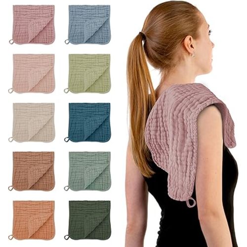Muslin Burp Cloths (10 Pack) - Multicolor