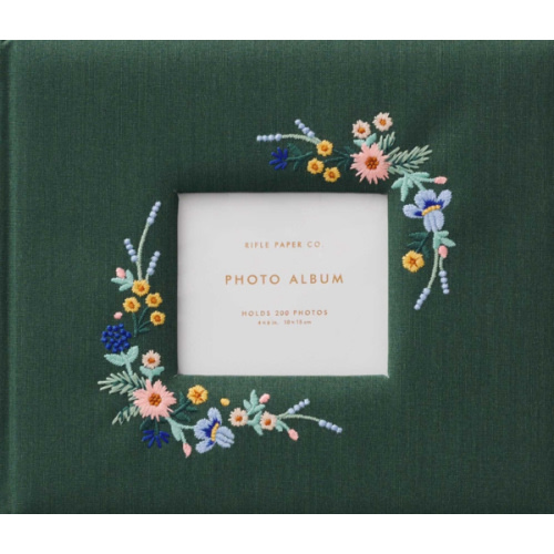 Embroidered Heirloom Photo Album - Wildwood