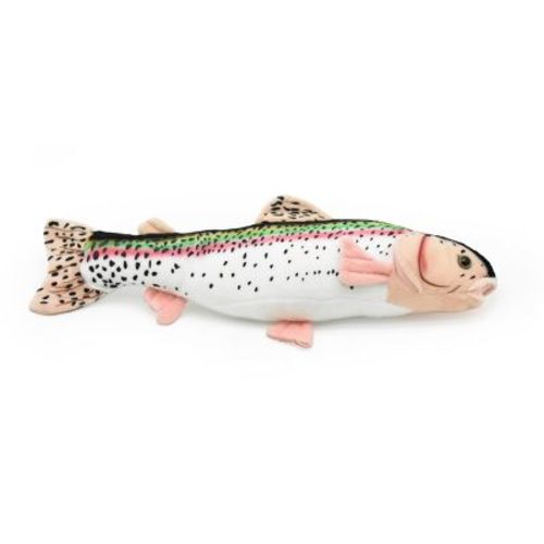 Collectible Wildlife Gifts | Rainbow Trout Plush Toy, Realistic Stuffed Animal, Soft Plush Fish, Stuffed Fish, Educational, Toy, Kids, Gift, 17