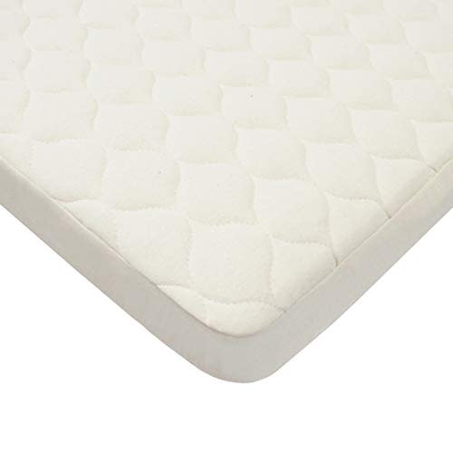 American Baby Company Waterproof Pack and Play Mattress Protector 39" x 27" | Fitted Playpen and Pack n Play Mattress Cover Made with Organic Cotton Top Layer - Quilted, Noiseless, Soft & Breathable