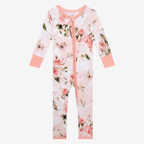 Toddler Vintage Pink Rose Convertible One Piece - Posh Peanut