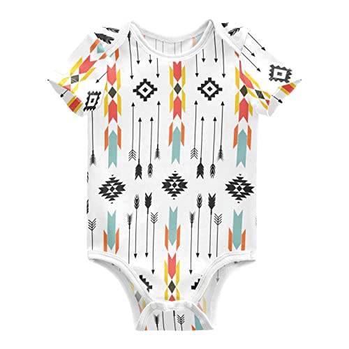 Ollabaky Unisex Baby Bodysuits Short-Sleeve Cotton Baby Clothes for Girls Boys 0-24 Months