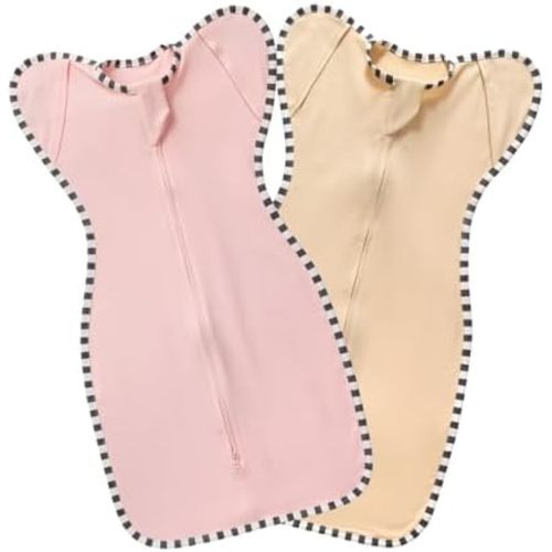 Baby Swaddle Blanket for Newborns and Infants,2-Piece Set Infant Pajamas,Bidirectional Zipper,Easy to Put On and Take Off