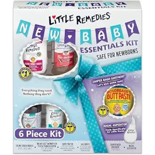 Little Remedies New Baby Essentials Kit, 6-in-1 Bundle for Newborns