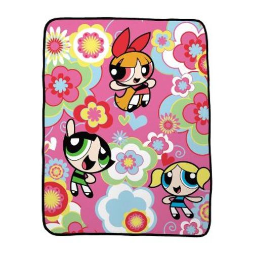 Powerpuff Girls Throw: Multicolor Polyester Blanket, 46x60 inches, Teen Favorite Character, Machine Washable
