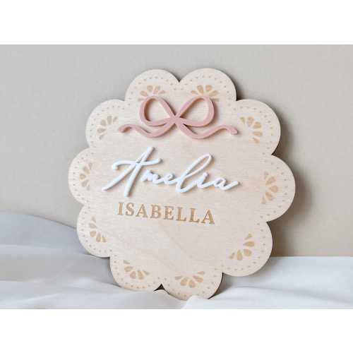 Birth Announcement Sign Monthly Baby Marker Girl Milestone Card Baby Photo Prop Wooden Milestone Marker Baby Name Sign Baby Month Sign Gift