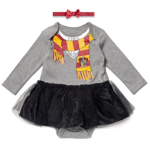 Harry Potter Hermione Infant Baby Girls Dress and Headband Baby Bodysuit With Headband 12 Months