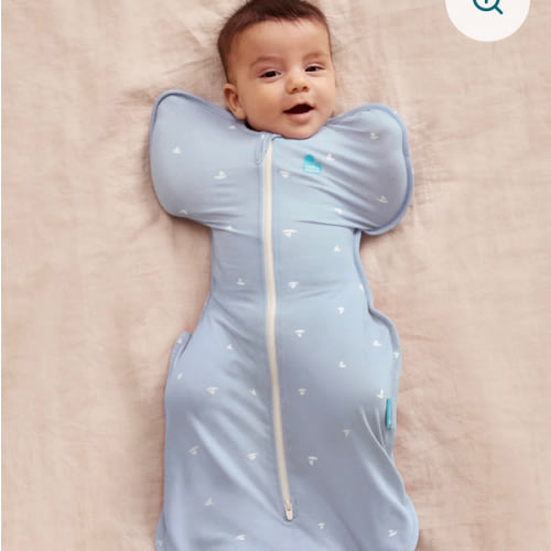 Swaddle Up™ 1.0 TOG Viscose from Bamboo Mist Blue Boats