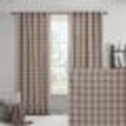 50"x95" Madison Park Light Filtering Preston Plaid Rod Pocket & Back Tab Curtain Panel with Fleece Lining: Thermal Insulated