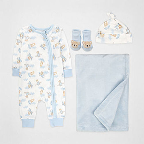 Baby Essentials Baby Boys 4-pc. Baby Clothing Set, Color: Blue - JCPenney
