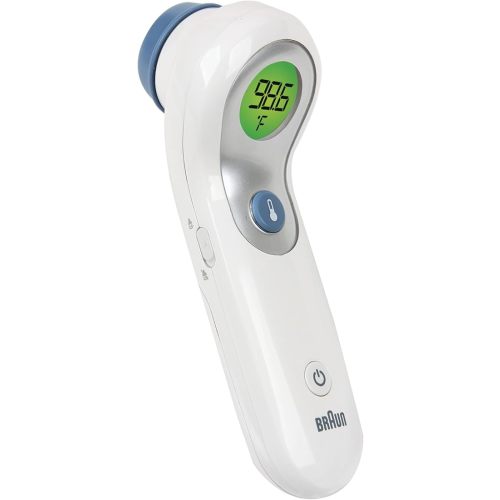 Braun No Touch and Forehead Thermometer - Touchless Thermometer for Adults, Babies, Toddlers & Kids, Color-Coded Fever Guidance, Fast, Reliable, and Accurate Results