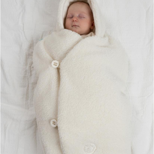 Najell Baby Wrap Overall - Teddy White