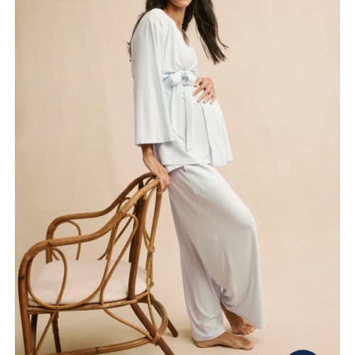 LAKE | Women | DreamModal Pajamas | Fog Maternity Kimono Bundle