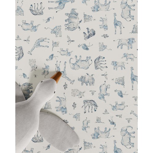 Watercolor Safari Crib Sheet Set
