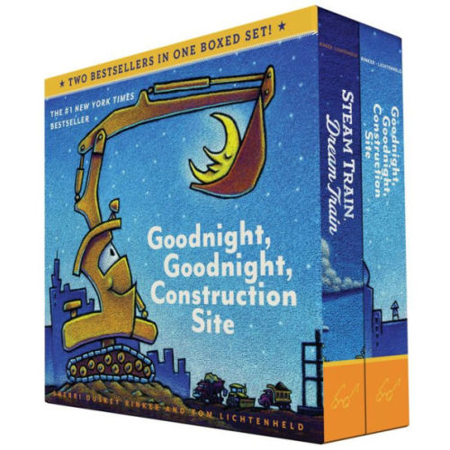 Goodnight, Goodnight, Construction Site and Steam Train, Dream Train Board Books Boxed Set by Sherri Duskey Rinker, Tom Lichtenheld, Board Book | Barnes & Noble®