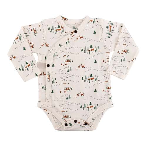 Baby Long Bodysuit - Into the Woods | 100% Organic - Finn + Emma