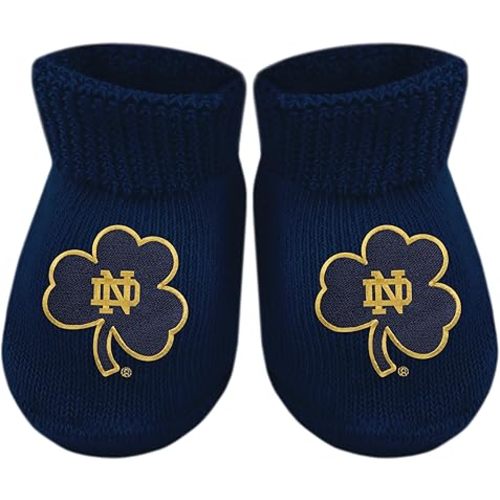 Creative Knitwear College Baby Bootie Sock - Team Logo, Multiple Colors, for Boys & Girls (Newborn - 6 Months)