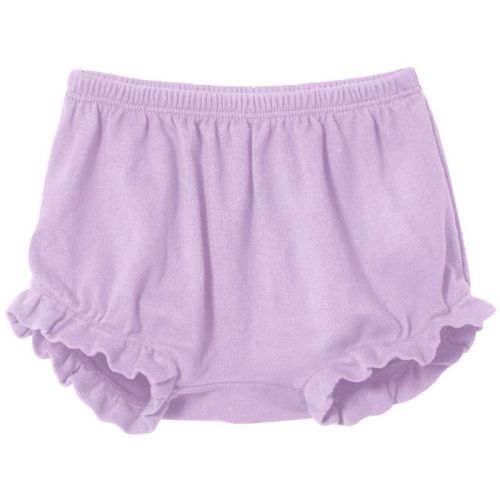 City Threads USA-Made Girls Soft Cotton Bloomer Diaper Cover | Lavender - Newborn