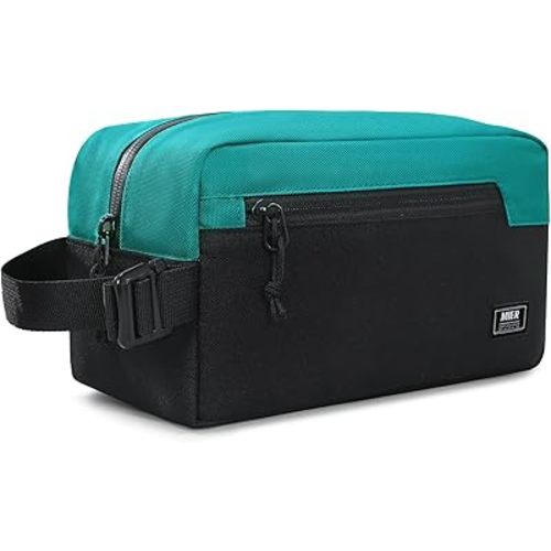 MIER Freezable Snack Bags Small Frozen Mini Cooler Lunch Bag Freezer Insulated Pouch for Kids Adults Work School Travel On-the-go, Blue/Black
