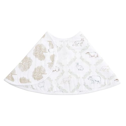 aden + anais Essentials Burpy Bib, 100% Cotton Muslin, Soft Absorbent 4 Layers, Multi-Use Burp Cloth and Bib, 22.5" X 11", Single, Harmony