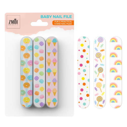 Baby Nail File - Colorful Mini Emery Board Gentle Care Nail Files Grooming Essentials Safe for Baby and Toddler