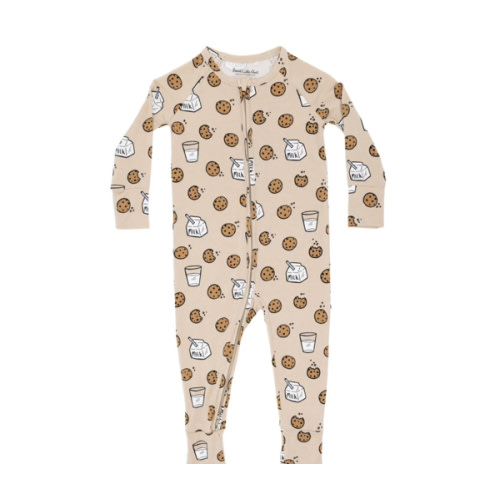 Cookies and Milk Zip Romper