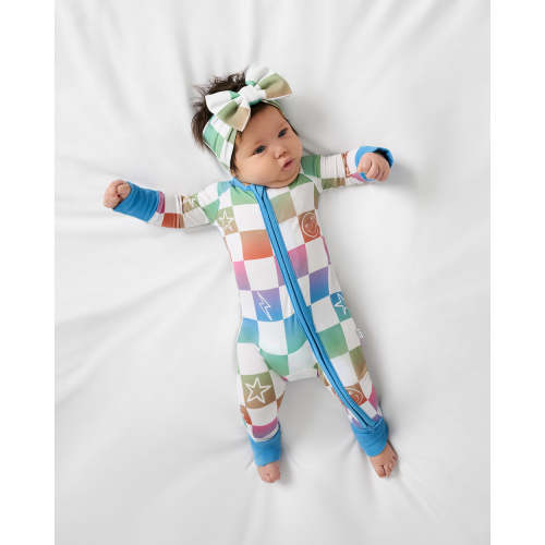 Ombre Cheery Checks Zippy | Little Sleepies