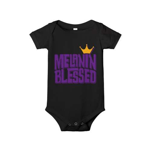 Melanin Blessed Baby Onesie