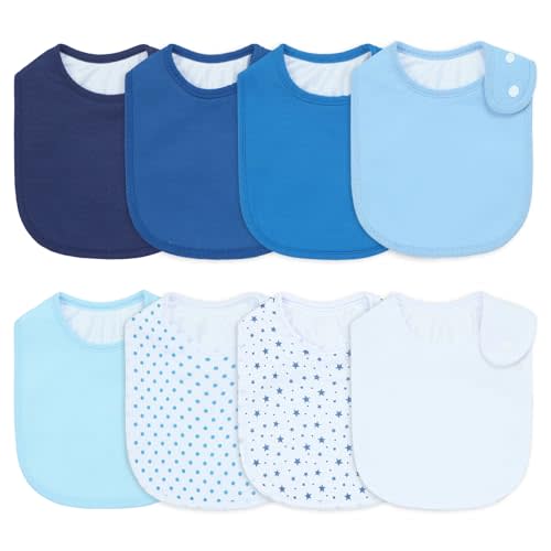 Waterproof Baby Bibs for Boys & Girls Soft and Absorbent Bandana Drool Bibs Set for Infant Newborn 0-12 Months