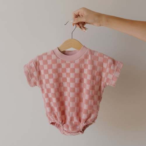 Sea Pink | Terry T-Shirt Romper