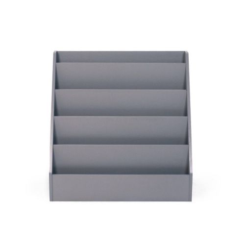 Humble Crew Kids' Explorer Wooden Bookshelf Gray: 4-Shelf MDF Book Rack, 24" H x 24" W x 13" D, Ages 2+