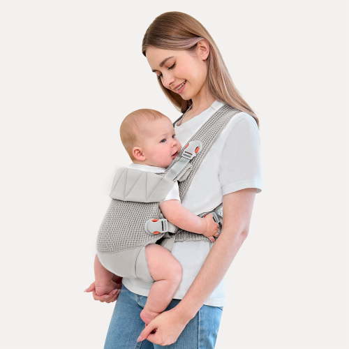 Newborn Carrier, Baby Carrier Newborn to Toddler, Ergonomic Baby Sling with Head Support