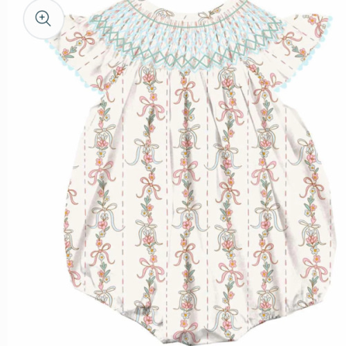 Charleston Floral Collection Bubble – Little Red Wagon Smocks