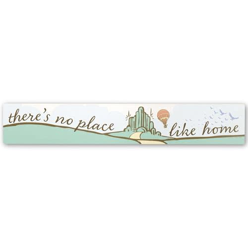 The Wizard of Oz There's No Place Like Home Wood Wall Decor - Nostalgic Wizard of Oz Sign for Home Decorating